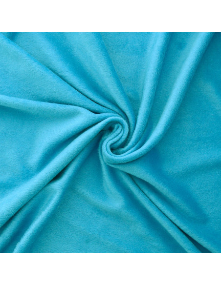 Alpine fleece fabric - Turquoise blue