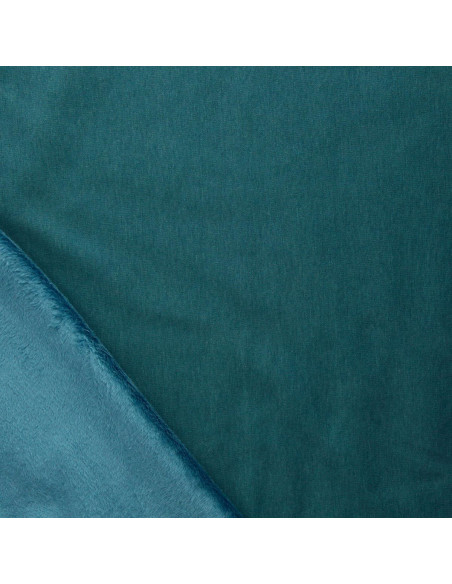 Alpine fleece sweatshirt fabric - Petrol blue