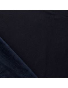 Dark navy alpine fleece fabric