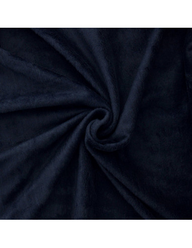 Dark navy alpine fleece fabric