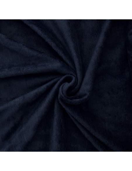 Dark navy alpine fleece fabric