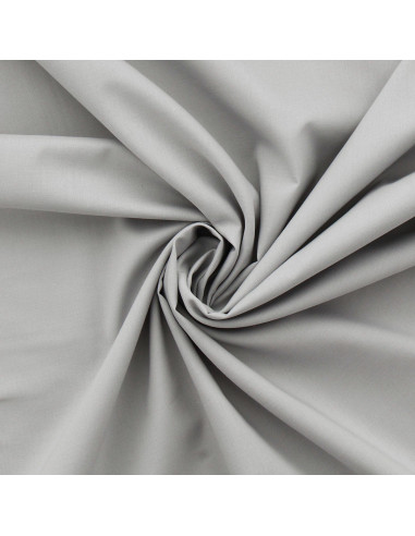 Silver gray cotton voile fabric
