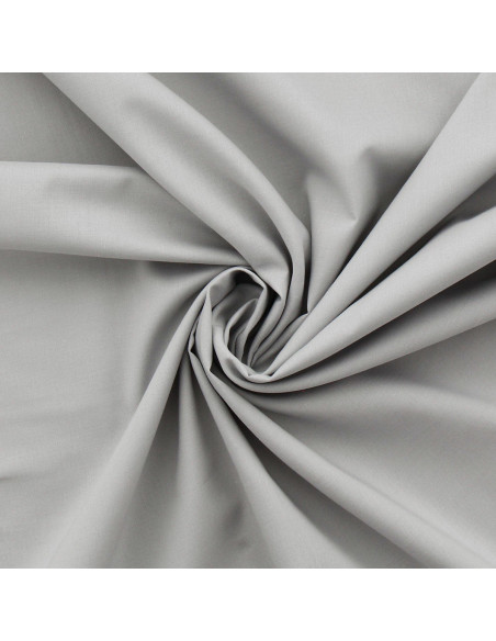 Silver gray cotton voile fabric
