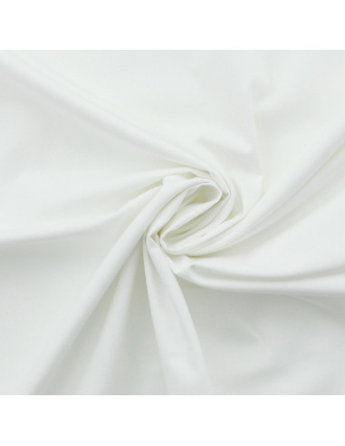 Cotton poplin fabric - White