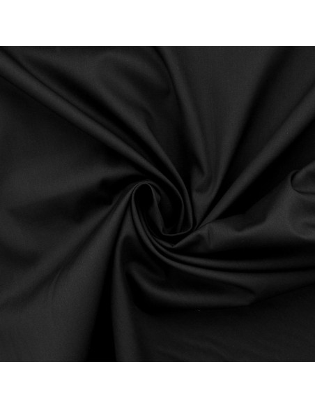 Cotton poplin fabric - Black