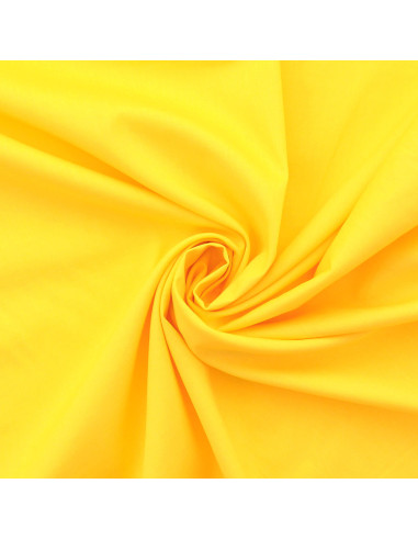 Cotton poplin fabric - Yellow