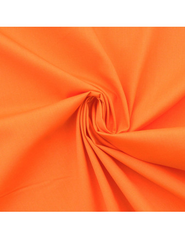 Cotton poplin fabric - Orange