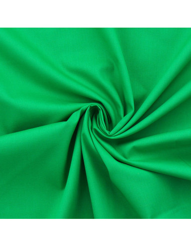 Cotton poplin fabric - Grass green