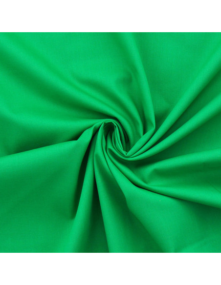 Cotton poplin fabric - Grass green