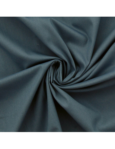 Cotton poplin fabric - Slate