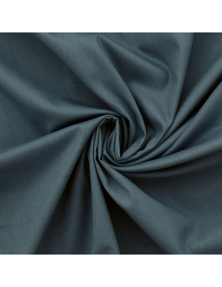Cotton poplin fabric - Slate