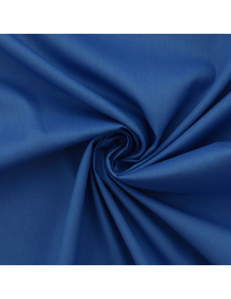 Cotton poplin fabric - Bleu de France