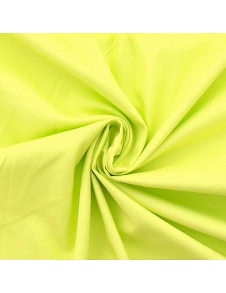 Cotton poplin fabric - Lime green