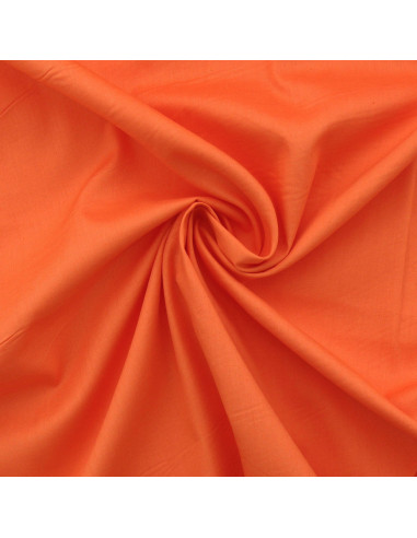 Cotton poplin fabric - Carrot