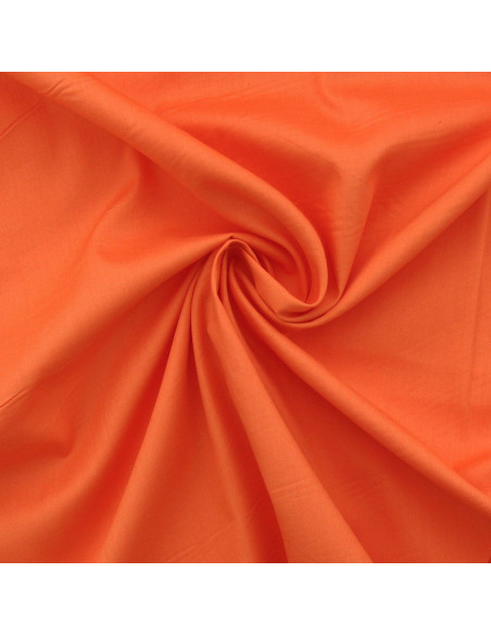 Cotton poplin fabric - Carrot