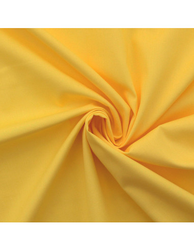 Cotton poplin fabric - Straw yellow