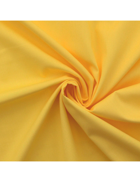 Cotton poplin fabric - Straw yellow