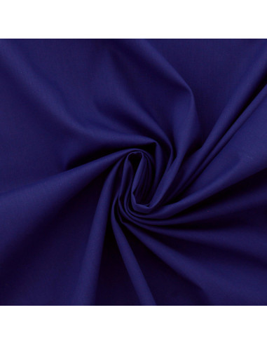 Cotton poplin fabric - Indigo