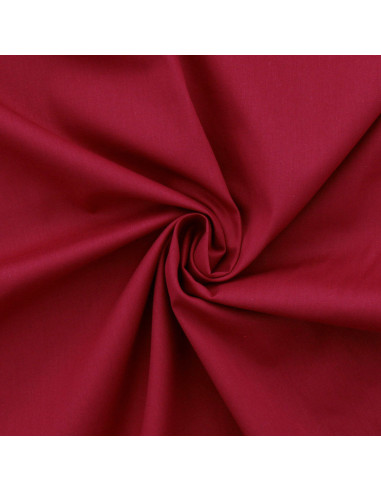 Cotton poplin fabric - Raspberry