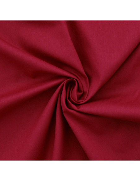 Cotton poplin fabric - Raspberry