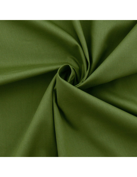 Cotton poplin fabric - Military green