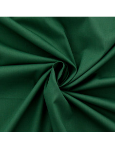 Dark green cotton poplin fabric