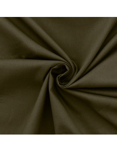 Dark khaki cotton poplin fabric