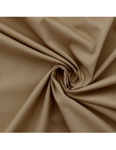 Cotton poplin fabric - Beige
