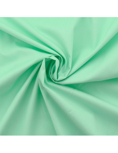 Cotton poplin fabric - Aqua green