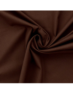 Cotton poplin fabric - Brown