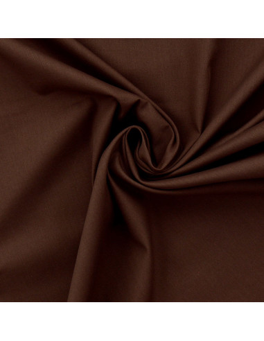 Cotton poplin fabric - Brown