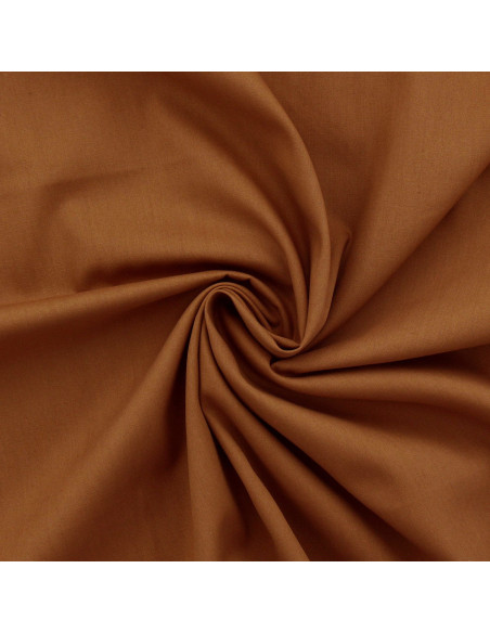Cotton poplin fabric - Hazelnut