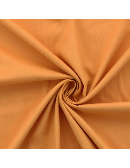 Cotton poplin fabric - Ochre