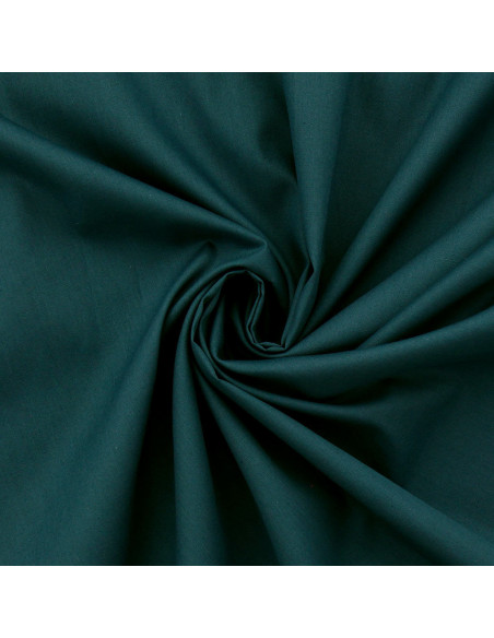 Petrol blue cotton poplin fabric