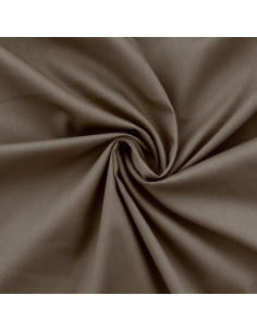 Cotton poplin fabric - Taupe