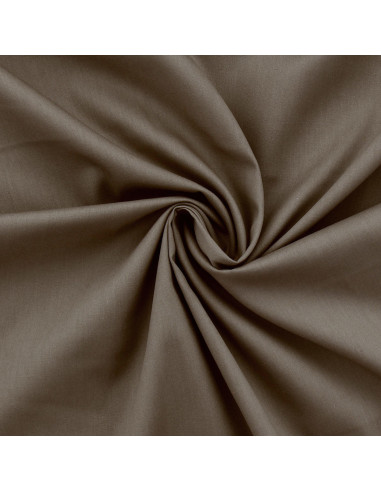 Cotton poplin fabric - Taupe