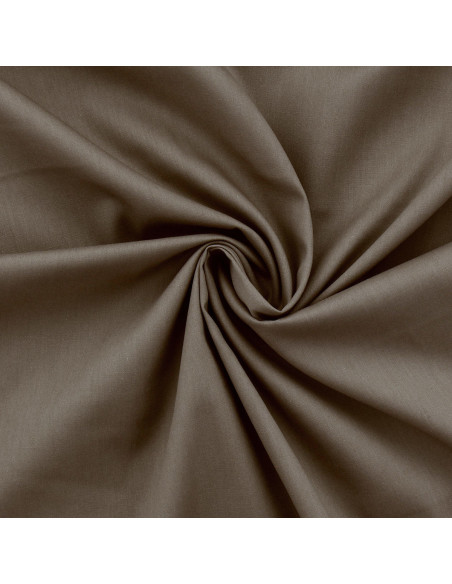 Cotton poplin fabric - Taupe