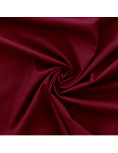 Cotton poplin fabric - Bordeaux