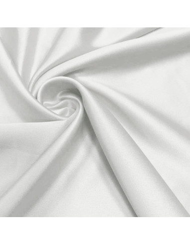 Stretch satin fabric - Off-white