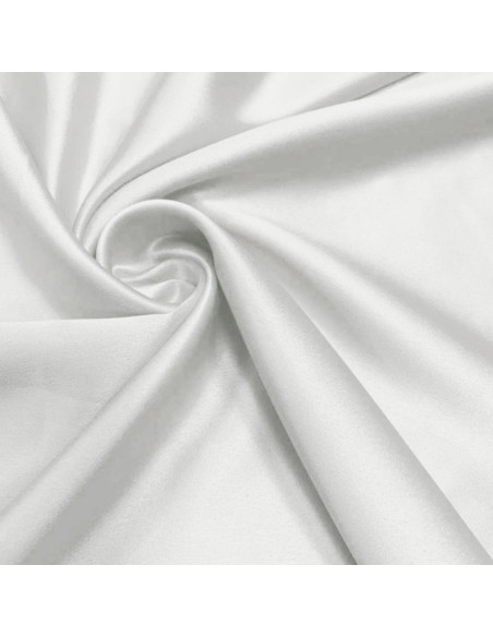 Stretch satin fabric - Off-white
