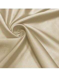 Stretch satin fabric - Natural