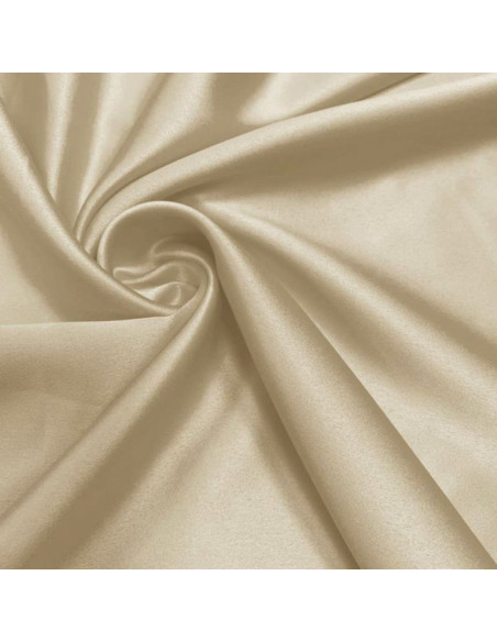 Stretch satin fabric - Natural