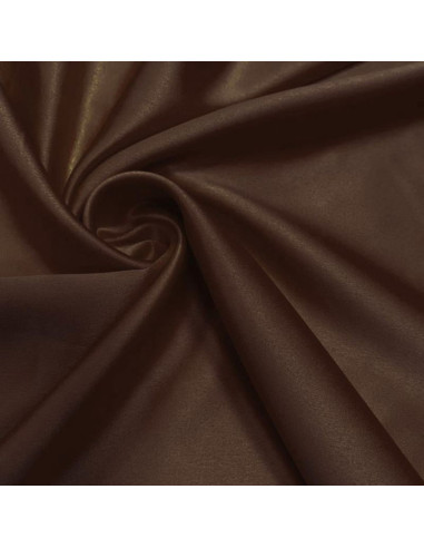 Stretch satin fabric - Brown