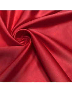 Stretch satin fabric - Red