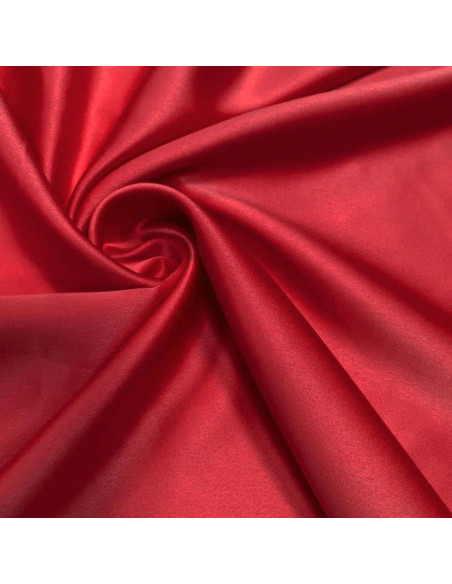 Stretch satin fabric - Red