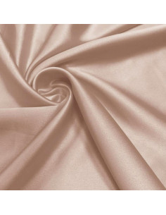 Stretch satin fabric - Rose sand
