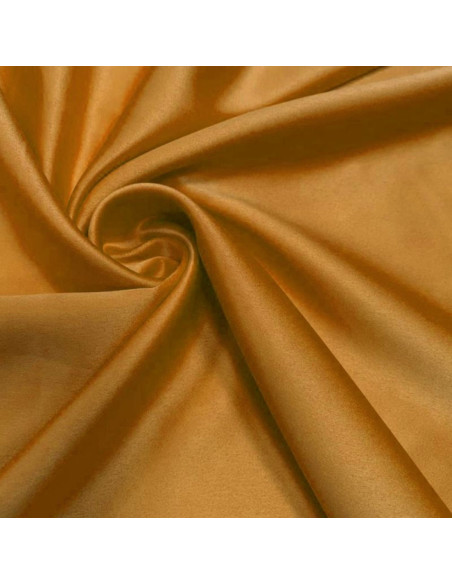 Stretch satin fabric - Ochre