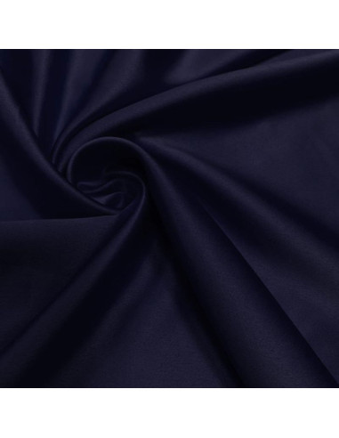 Stretch satin fabric - Dark blue