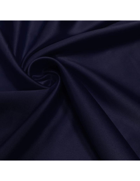 Stretch satin fabric - Dark blue