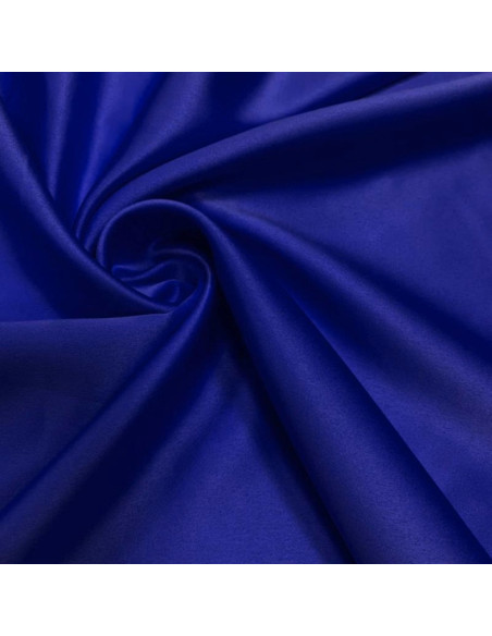 Stretch satin fabric - Electric blue